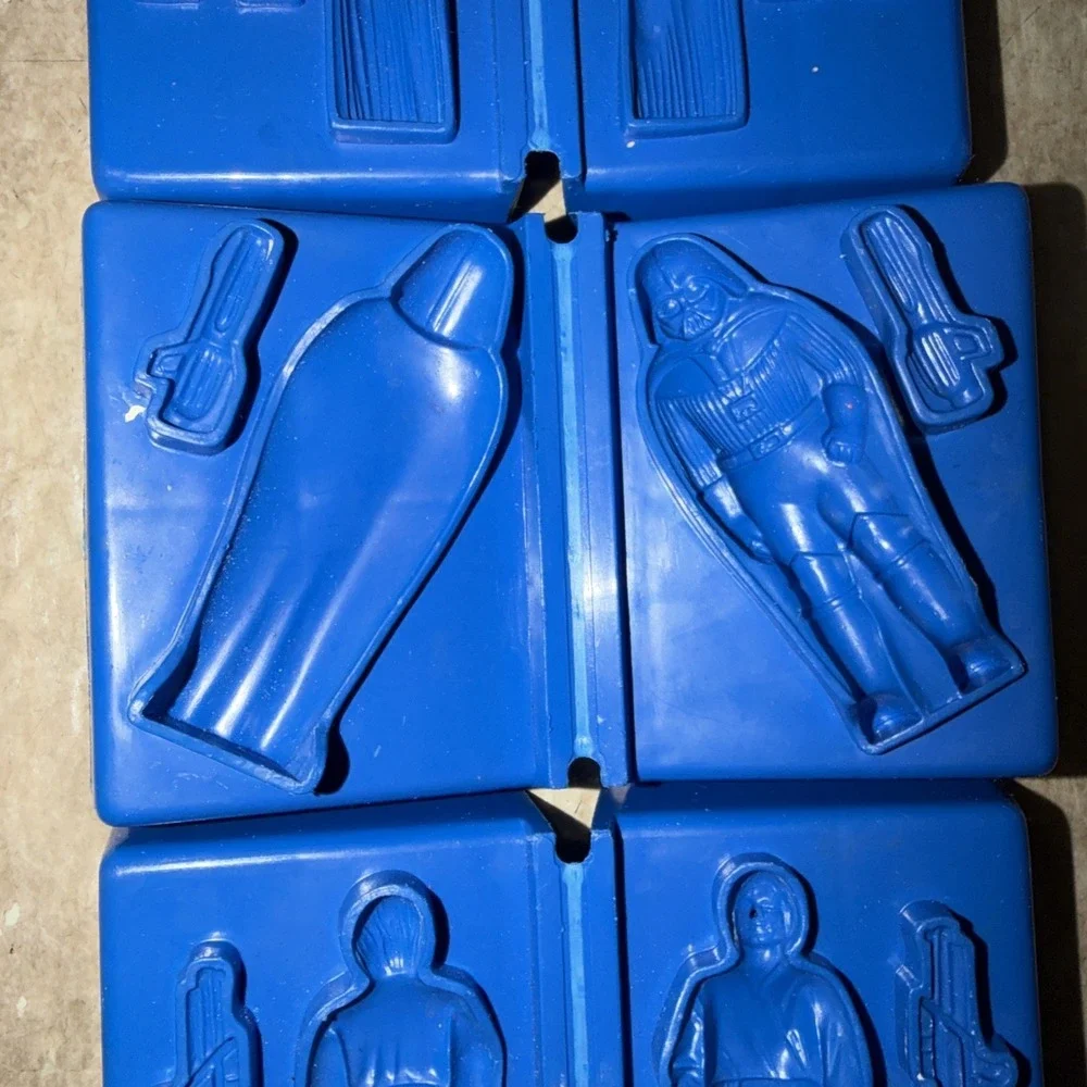 Vtg STAR WARS 78 Play Doh Mold SET DARTH VADER LUKE SKYWALKER PRINCESS LEIA R2D2